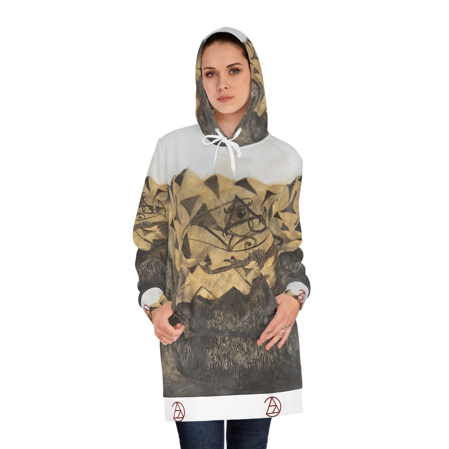 Mountain Man • Origin • Women's Hoodie Dress (AOP)