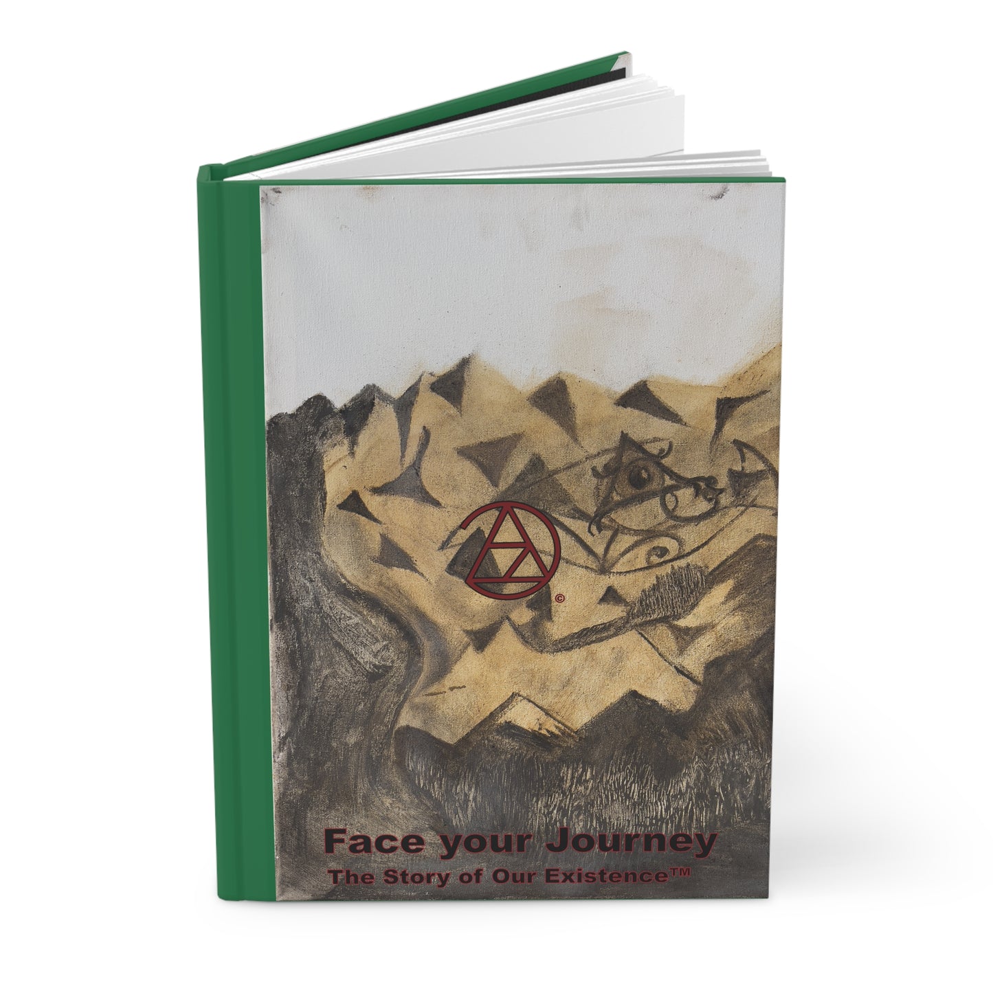 Face Your Journey • Mountain Man • Hardcover Journal Matte